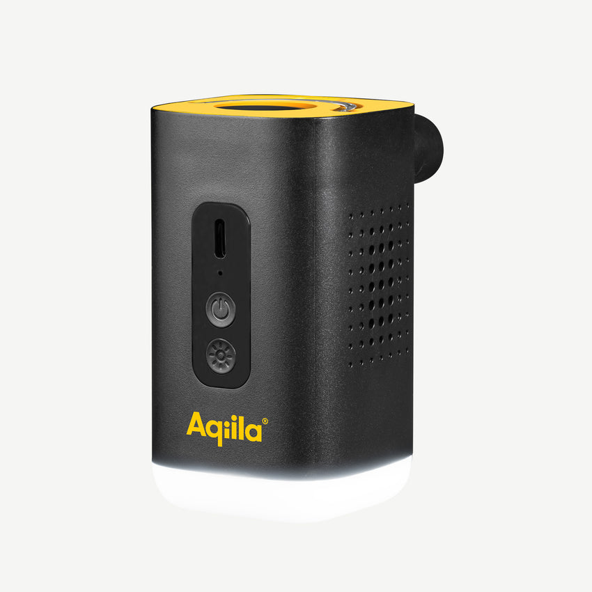 Aqiila Airbird C2. Draagbare Airpump met Ingebouwde LED-Lamp voor Fiets, Auto & Outdoor