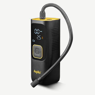 Aqiila Airbird C7. Draagbare Compressor & Powerbank in één. Ideaal voor Auto, Fiets & Outdoor