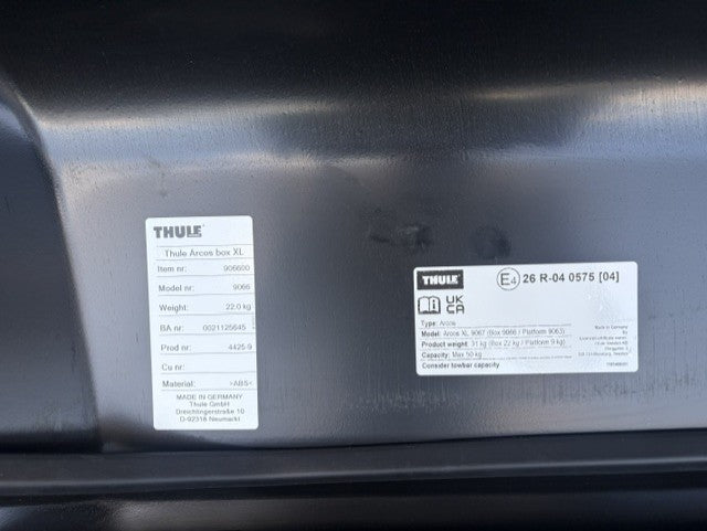 Thule Arcos XL trekhaakkoffer - 2dekans